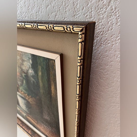 Vintage Framed painting - Picture 6 of 9